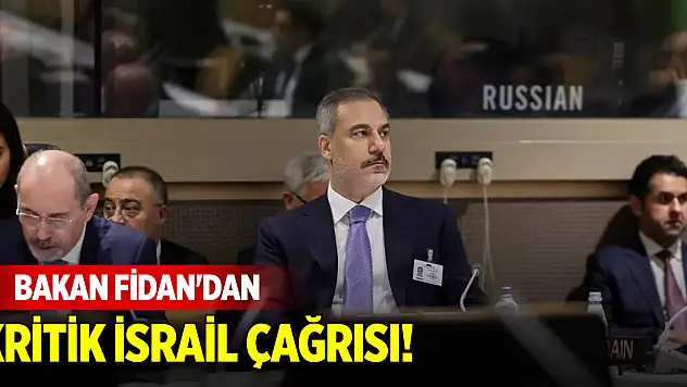 Bakan Fidan'dan kritik İsrail çağrısı! 'Elimizden geleni yapıyoruz' deyip duyurdu