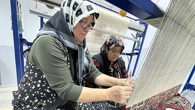 Unutulmaya yüz tutmuş Taşkale halısı KOP'la yeniden canlandı