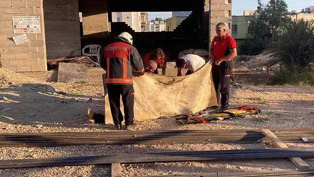 Mersin'de 8. kattan düşen vinç tamircisi hayatını kaybetti