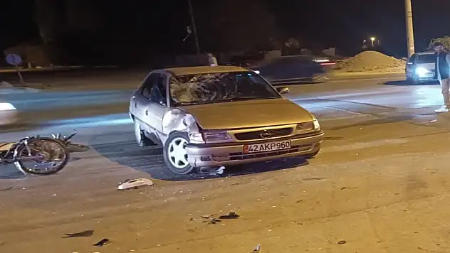 Konya'da otomobil ile motosiklet çarpıştı: 2 yaralı