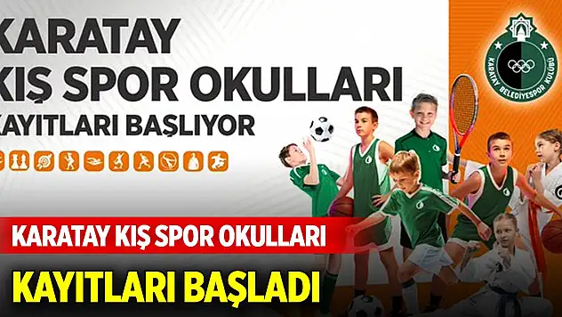 Karatay Kış Spor Okulları kayıtları başladı