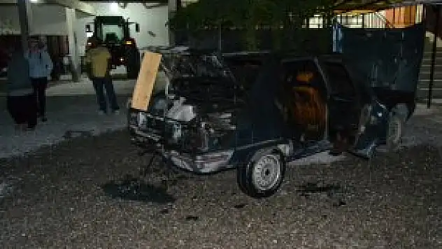 Kulu'da otomobil yangını