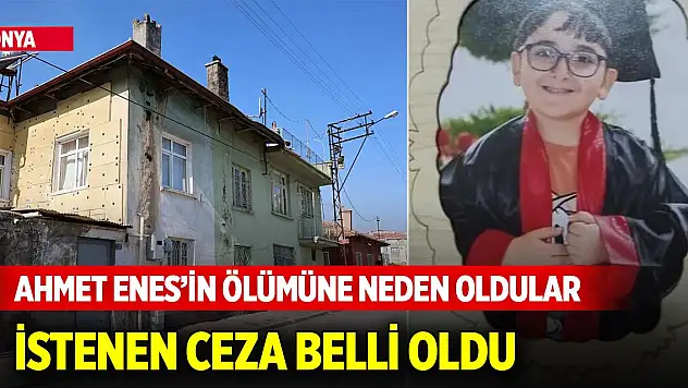 Konya'da Ahmet Enes'in ölümüne sebep olanlar hakkında istenen ceza belli oldu