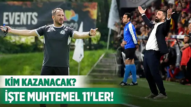 Konyaspor-Eyüpspor, İşte muhtemel 11'ler!