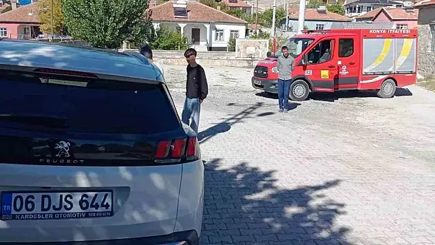 Konya'da ekipler uzun uğraşlar verdi ama sonunda kurtarıldı