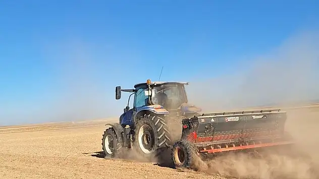 Konya'da arpa ve buğday ekimine başlandı