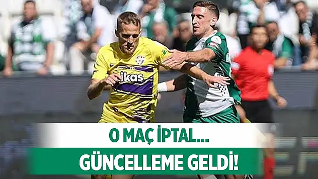 Konyaspor'un o maçı iptal edildi!