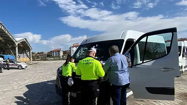 Konya'da okul servislerine denetim