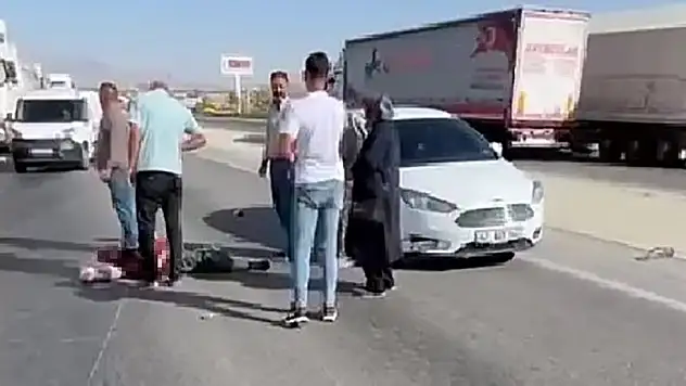 Konya'da otomobil ile motosiklet çarpıştı: 1 yaralı