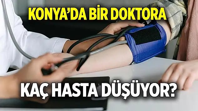 Konya'da bir doktora kaç kişi düşüyor