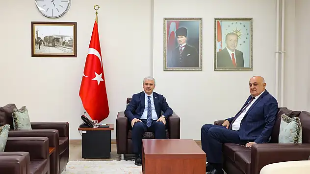 Konya PANKOBİRLİK Başkanı Vali ile görüştü