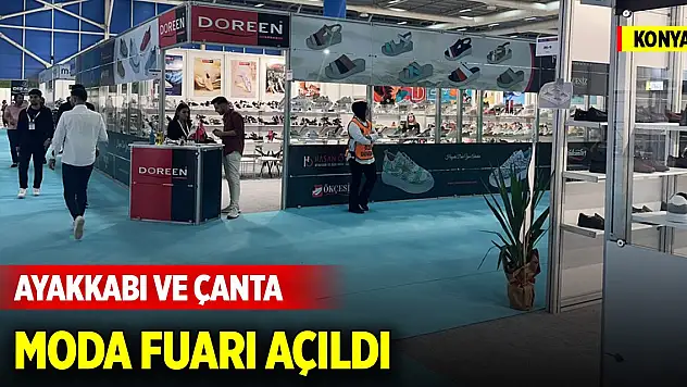 Konya'da ayakkabı ve çanta moda fuarı açıldı