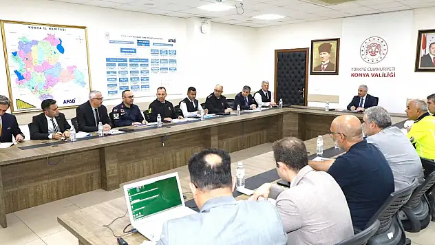 Konya'da trafik güvenliği toplantısı yapıldı