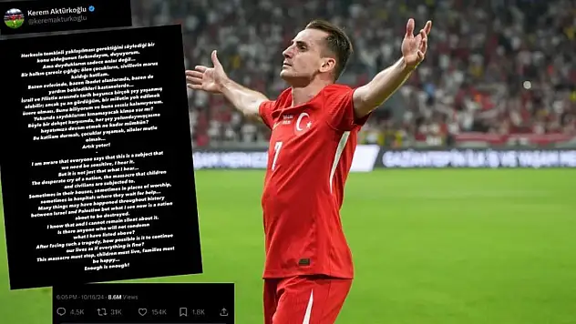 Kerem Aktürkoğlu'nun katliam tepkisine uluslararası destek