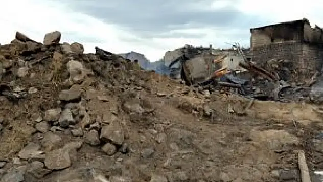 10 ev, 15 ahır yandı, 25 büyükbaş hayvan telef oldu