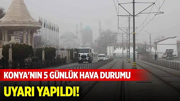 Uyarı yapıldı! Konya'nın 5 günlük hava durumu (19-23 Ekim 2024)