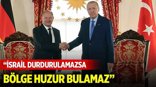 Cumhurbaşkanı Erdoğan: İsrail durdurulamazsa bölgenin huzur bulması imkansız