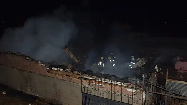 Konya'da ağıl yangını