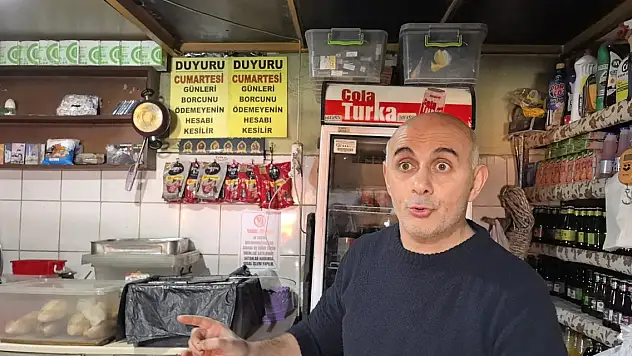 Veresiyeden bıkan büfeci, çareyi böyle buldu