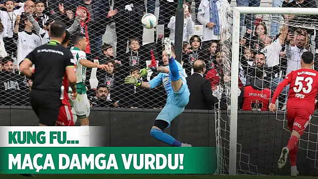 Konyaspor maçında Kung Fu yaptı!