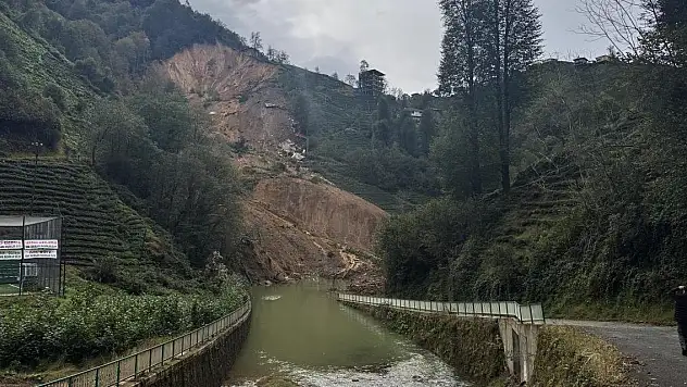 Rize'de heyelan: 18 kişi tahliye edildi