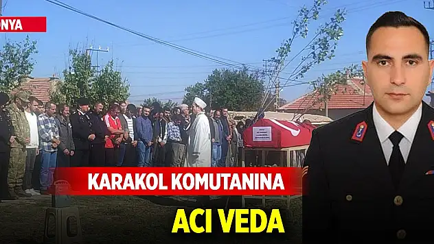 Konya'da karakol komutanına acı veda