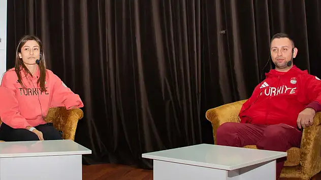 Engelleri aşan sporcular, öğrencilerle buluştu