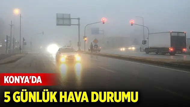 Konya'da 5 günlük hava durumu (26-30 Ekim 2024)