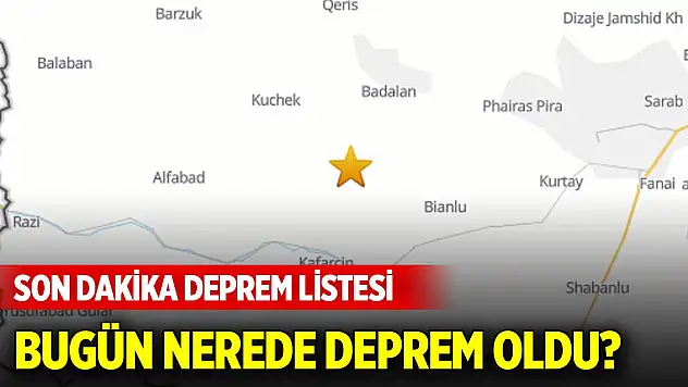 Son dakika deprem listesi (29 Ekim 2024)