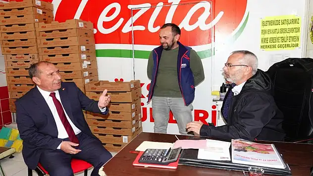 Başkan Aydın'dan esnaf ziyareti