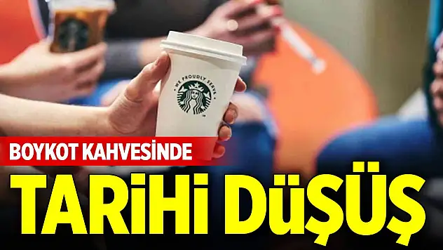 Soykırım destekçisi boykot kahvesinde tarihi düşüş