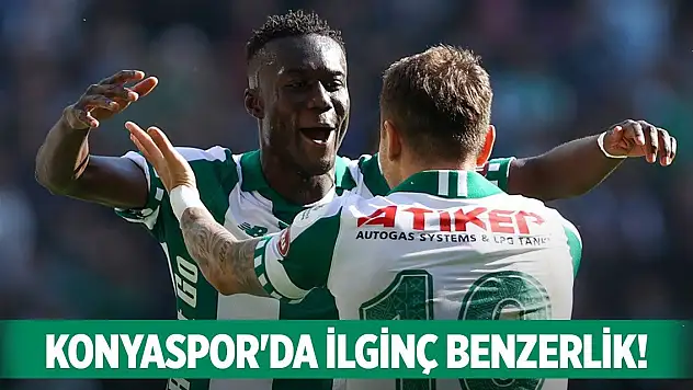 Konyaspor'da ilginç benzerlik!