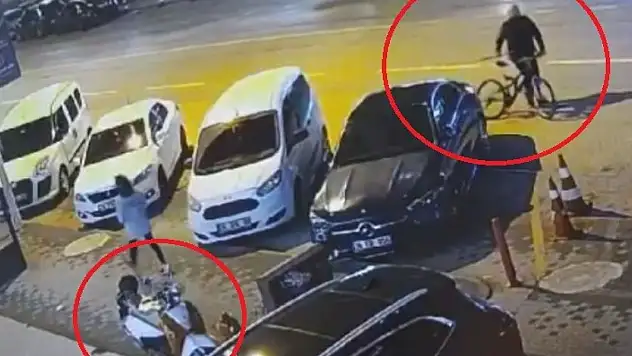Bursa'da 41 suç kaydı olan şüpheli, çaldığı bisikletle gelip motosiklet çaldı