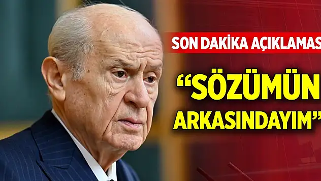 Son Dakika! Devlet Bahçeli'den Öcalan açıklaması: Sözümün arkasındayım