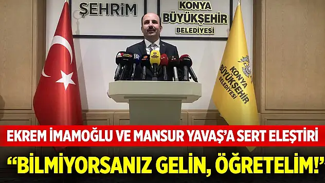 Başkan Altay'dan Ekrem İmamoğlu ve Mansur Yavaş'a sert eleştiri: Bilmiyorsanız gelin, öğretelim