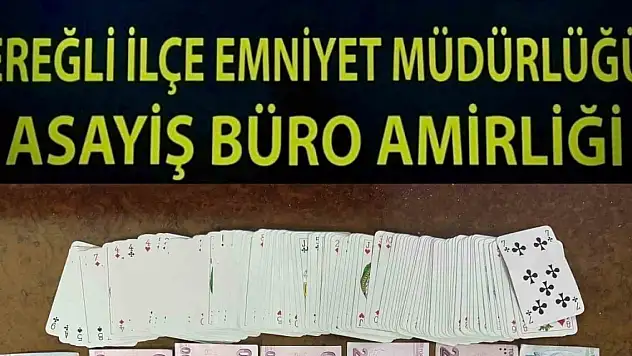 Konya'da kumar oynayan 11 kişiye ceza