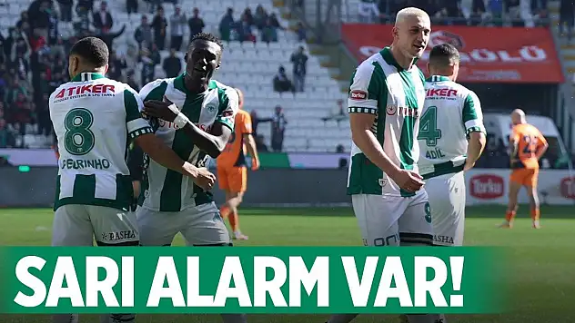 Konyaspor'da sarı alarm verildi!
