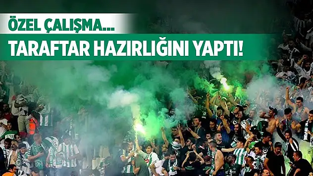 Konyaspor taraftarından özel çalışma!