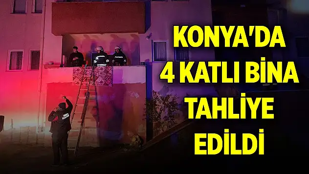 Son Dakika! Konya'da 4 katlı bina tahliye edildi!