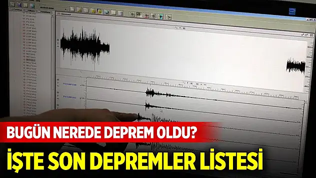 Son dakika deprem listesi (12 Kasım 2024)