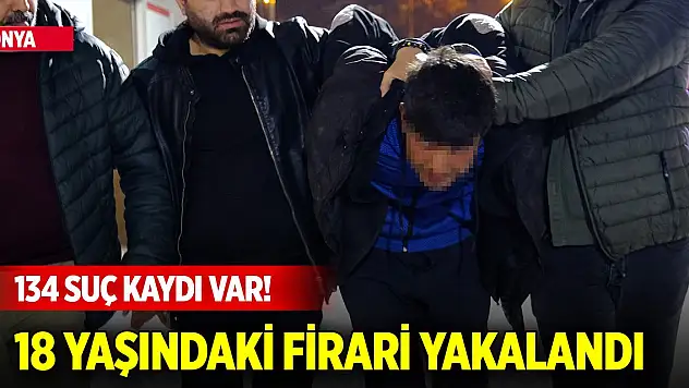 Konya'da 134 suç kaydı olan 18 yaşındaki firari yakalandı... Son sözleri pes dedirtti