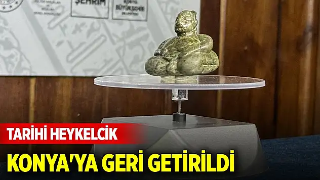 Çatalhöyük'ten kaçırılan heykelcik, Konya'ya geri getirildi
