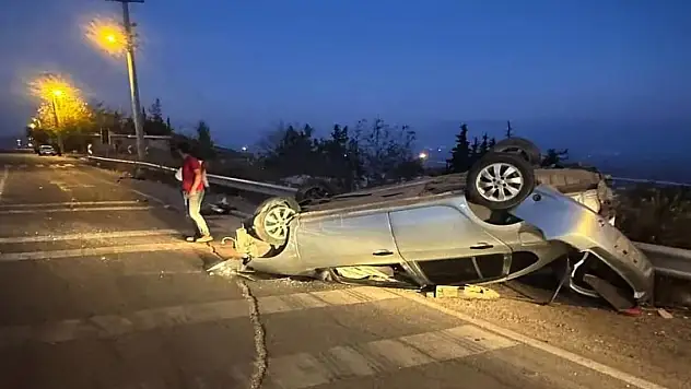 Gaziantep'te yola çıkan köpek kazaya neden oldu!