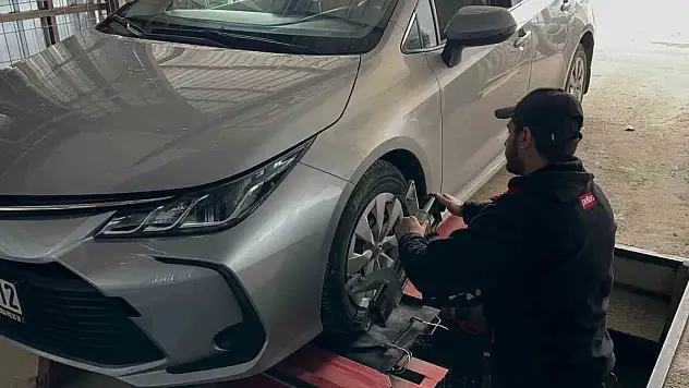 Lastikçilerde kış yoğunluğu başladı