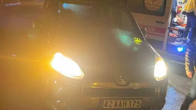 Konya'da hafif ticari aracın çarptığı yaya yaralandı