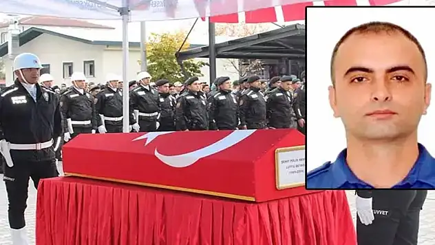 Şehit polis memuru toprağa verildi