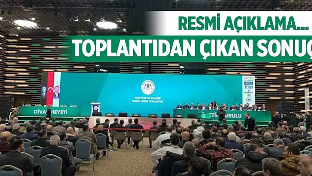 Konyaspor'un kritik toplantısından çıkan sonuç!