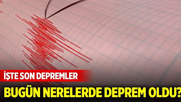 AFAD açıkladı! Son dakika deprem listesi (13 Eylül 2025)