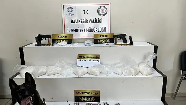 8 kilogram metamfetamini buzdolabına sakladılar