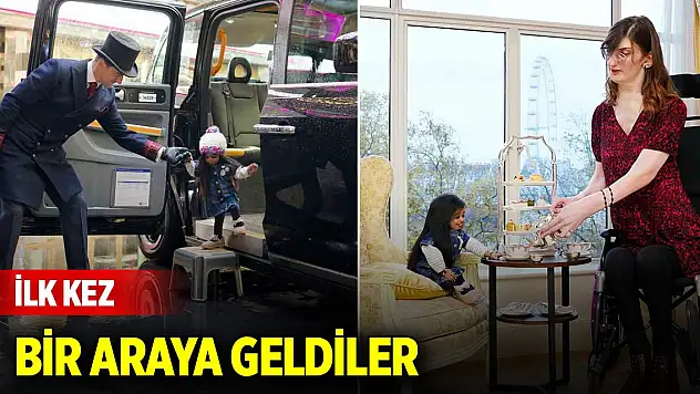 Dünyanın 'en uzun ve en kısa kadını' ilk kez bir araya geldi